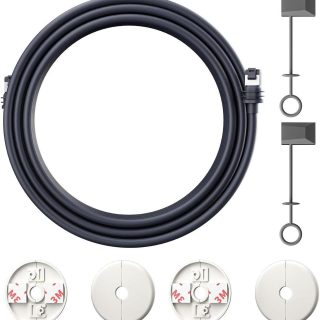 33FT(10m) Starlink Cable for Starlink Gen 3 - Waterproof, Fast, and Stable Replacement Cable for Starlink Gen 3 Rectangular Antenna.(Includes Starlink Cable Protector and Wall Grommet)