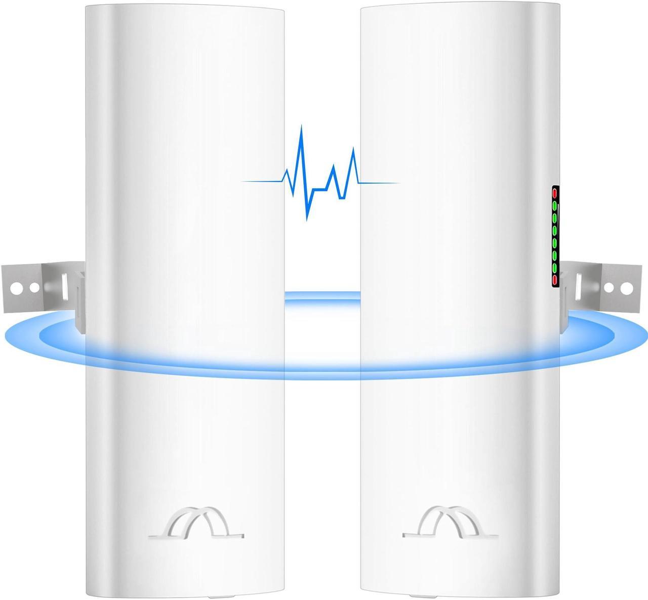 5.8G Wireless Bridge with Pole/Wall Mount Bracket - Extend Starlink Internet Access Outdoor, 2 Miles Point to Point WiFi Bridges with PoE Adapter, 2-Pack | +254 701 245089 5.8G Wireless Bridge with Pole/Wall Mount Bracket - Extend Starlink Internet Access Outdoor, 2 Miles Point to Point WiFi Bridges with PoE Adapter, 2-Pack