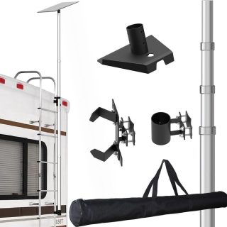Starlink Gen 3 RV Ladder Mounting KitsTelescopic 11ft Pole with Starlink (GEN 3 / V3) Adapter and RV Ladder Mounting Bracket Kit - Fits 0.5 to 1.2 inch Ladder Rails | +254 701 245089 BJPFD24111306WR1WFF | +254 701 245089