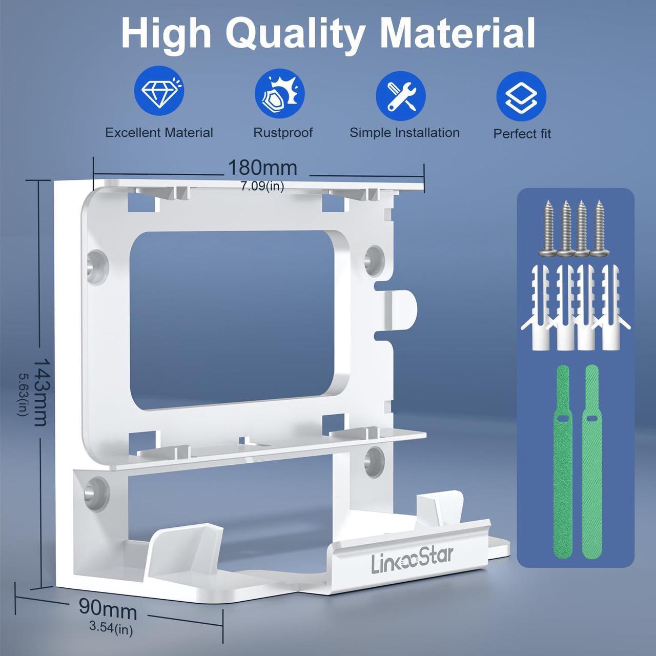 2 in 1 Starlink Gen 3 Router Mount, All in One Starlink V3 Mesh Router and Power Supply Mounting Kit, Space Saving, Cable Storage, ABS, Linkoostar Starlink Standard Router Mount Ideal for Home, Boats | +254 701 245089 2 in 1 Starlink Gen 3 Router Mount, All in One Starlink V3 Mesh Router and Power Supply Mounting Kit, Space Saving, Cable Storage, ABS, Linkoostar Starlink Standard Router Mount Ideal for Home, Boats - Image 2