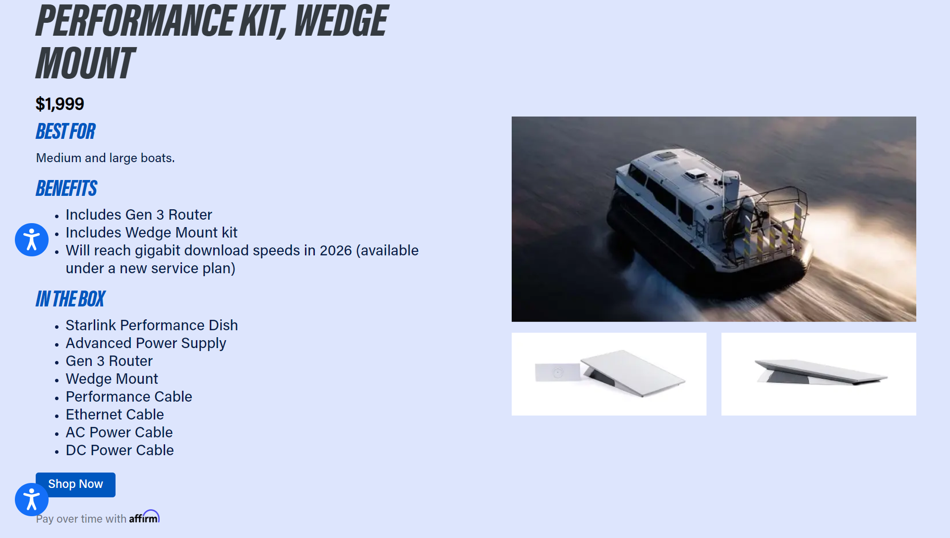 Starlink Performance Kit, Wedge Mount (Gen 3) taleh | +254 701 245089 high performance | +254 701 245089